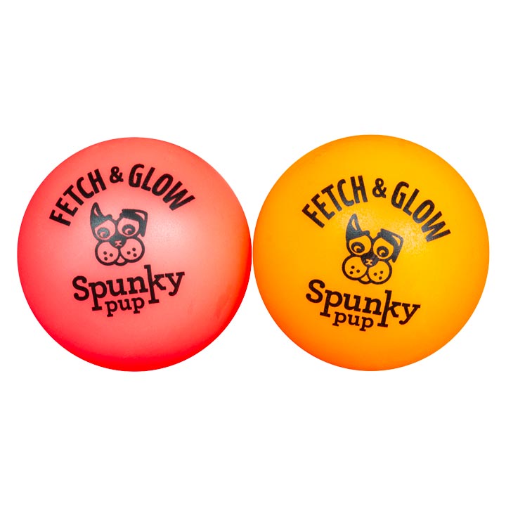 Svítící míček 5 cm 2 ks, mix barev pro psy