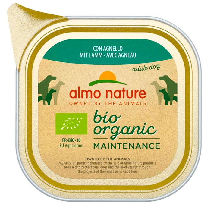 Almo Nature Bio Jehněčí 100 g vanička pro psy